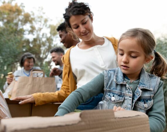 reciclaje escolar y familia