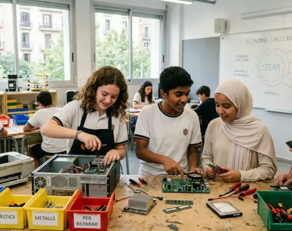 las vocaciones STEAM a las escuelas catalanas